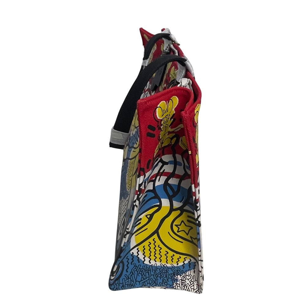 New Coach 5227 Disney Mickey Mouse X Keith Haring Tote 42 NWT Multicolor - Picture 6 of 8